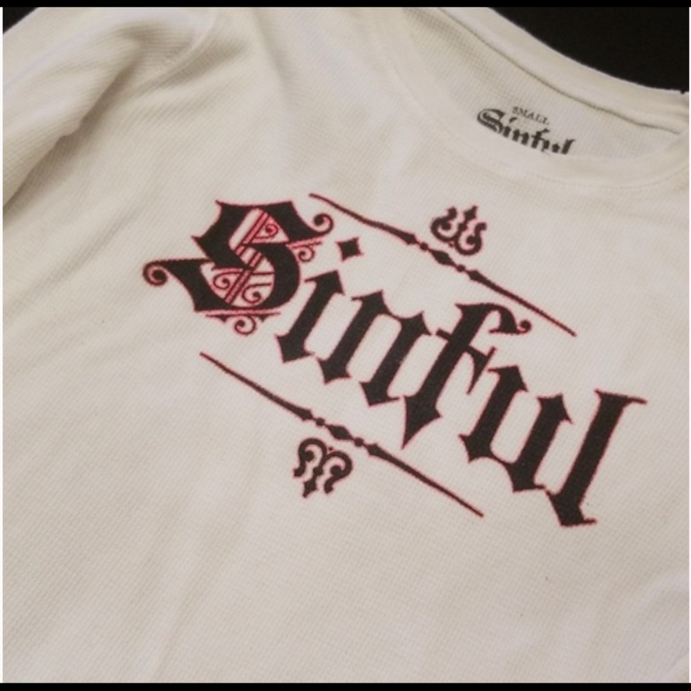 Sinful Affliction White Thermal Angel Wings Small